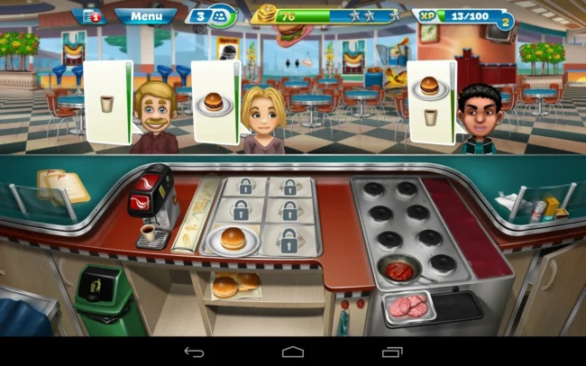 Основные аспекты игры Cooking Fever: Restaurant Game 21.1.0