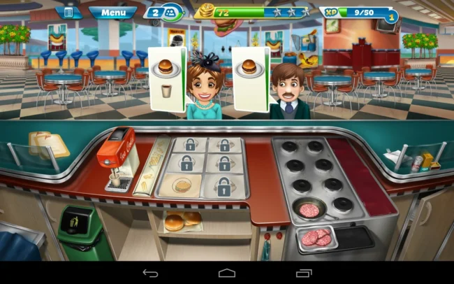 Основные аспекты игры Cooking Fever: Restaurant Game 21.1.0