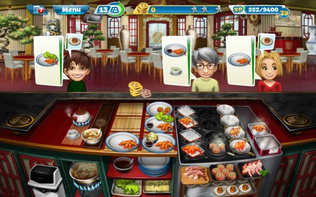 Основные аспекты игры Cooking Fever: Restaurant Game 21.1.0