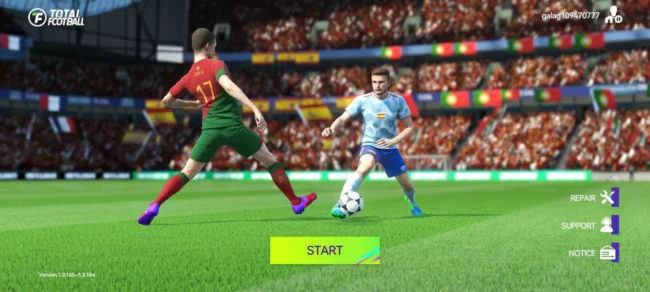 Download Total Football (Europe) on Android to play soccer simulator.